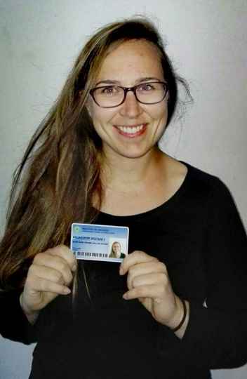 A belga Elodie Meunier recebeu o primeiro crachá