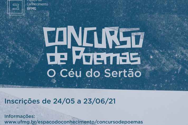 Cartaz do concurso de poemas 'O Céu do Sertão'