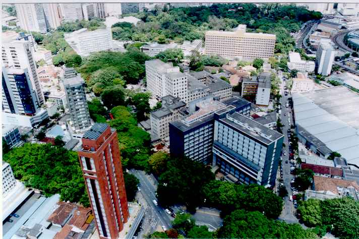 Imagem aérea do Campus Saúde, local no qual será realizado o Congresso
