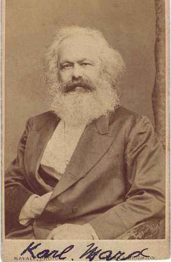 Retrato de Karl Marx feito por John Mayall