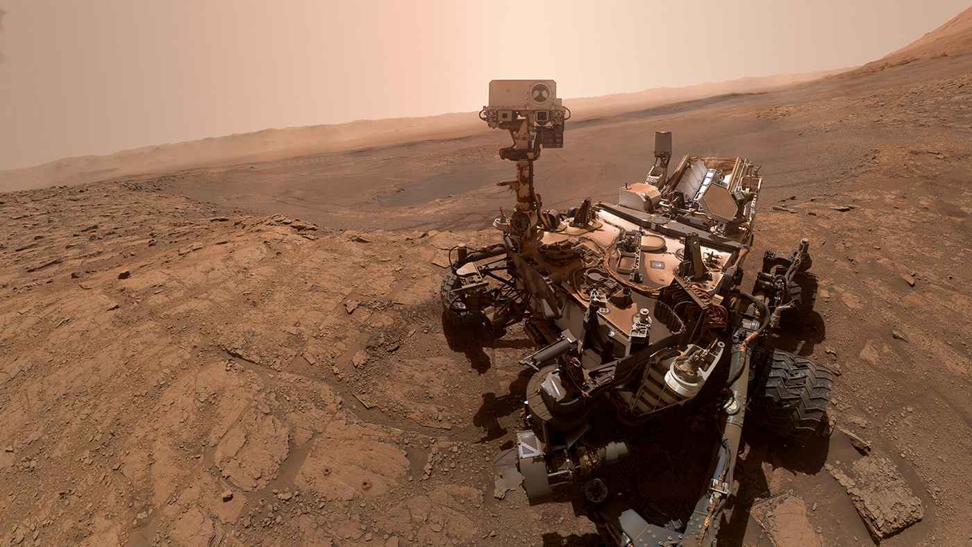 Curiosity, rover espacial projetado para explorar Marte.