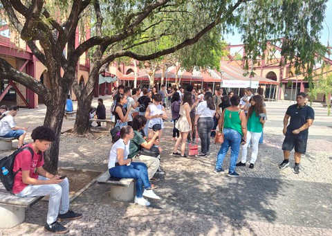 Calouros se reuniram no campus Pampulha para atividades da recepção antecipada