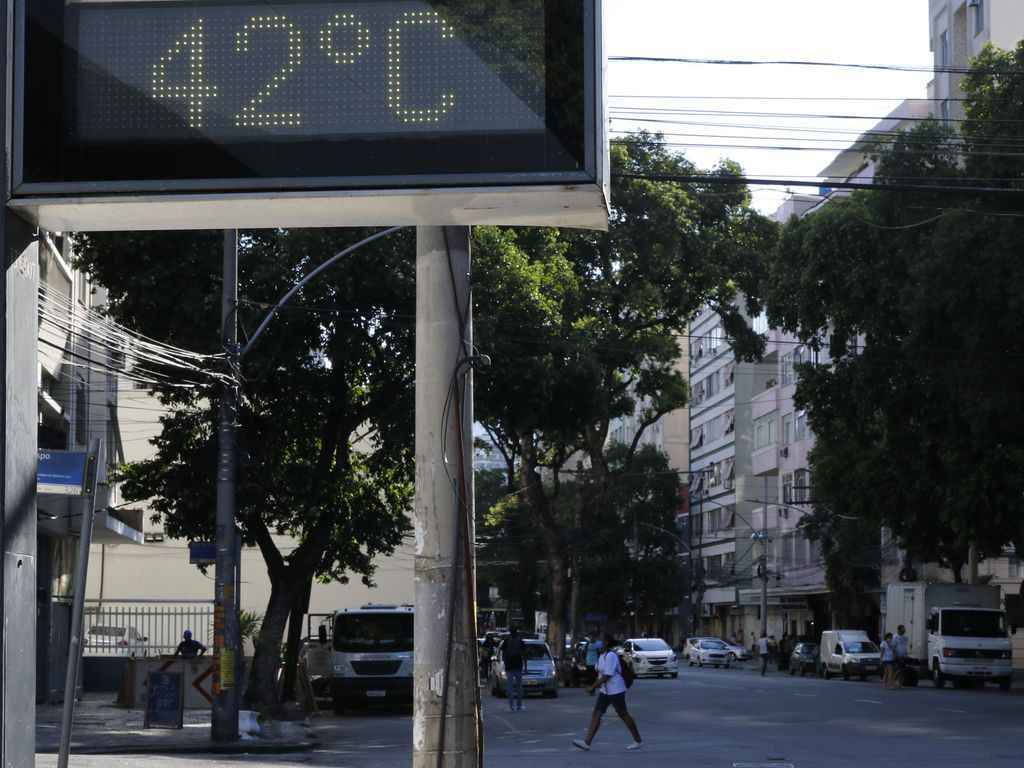 Termômetro registra temperatura elevada no Rio de Janeiro: