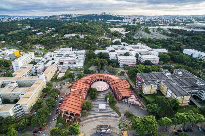 Vista aérea do campus Pampulha