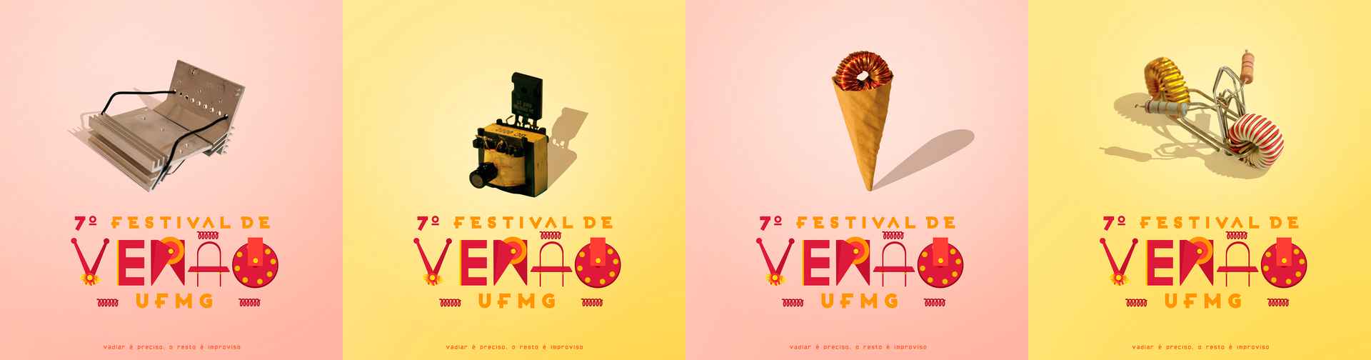 Cartazes da 7ª edição do Festival de Verão da UFMG