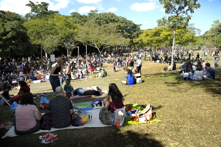 Público ocupa bosque da Escola de Música na 20ª edição, realizada em junho de 2023
