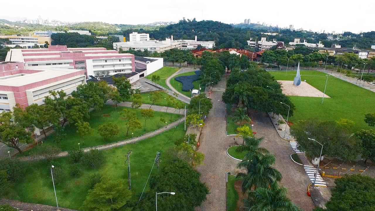 Vista aérea do campus Pampulha: