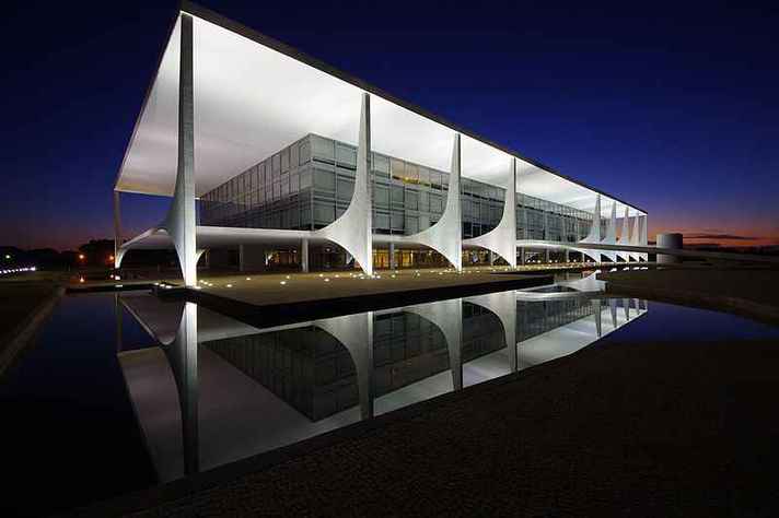 Palácio do Planalto, em Brasília, sede do governo federal brasileiro