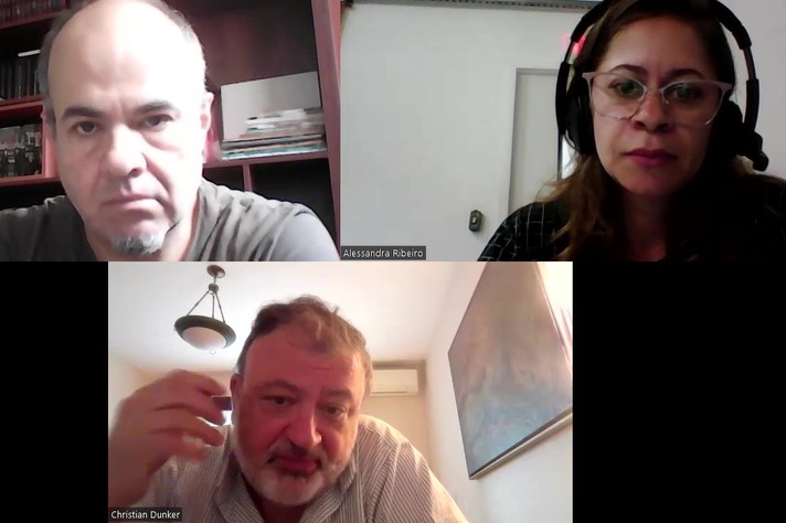 Gilson Iannini e Cristian Dunker em entrevista à jornalista Alessandra Ribeiro, da Rádio UFMG Educativa