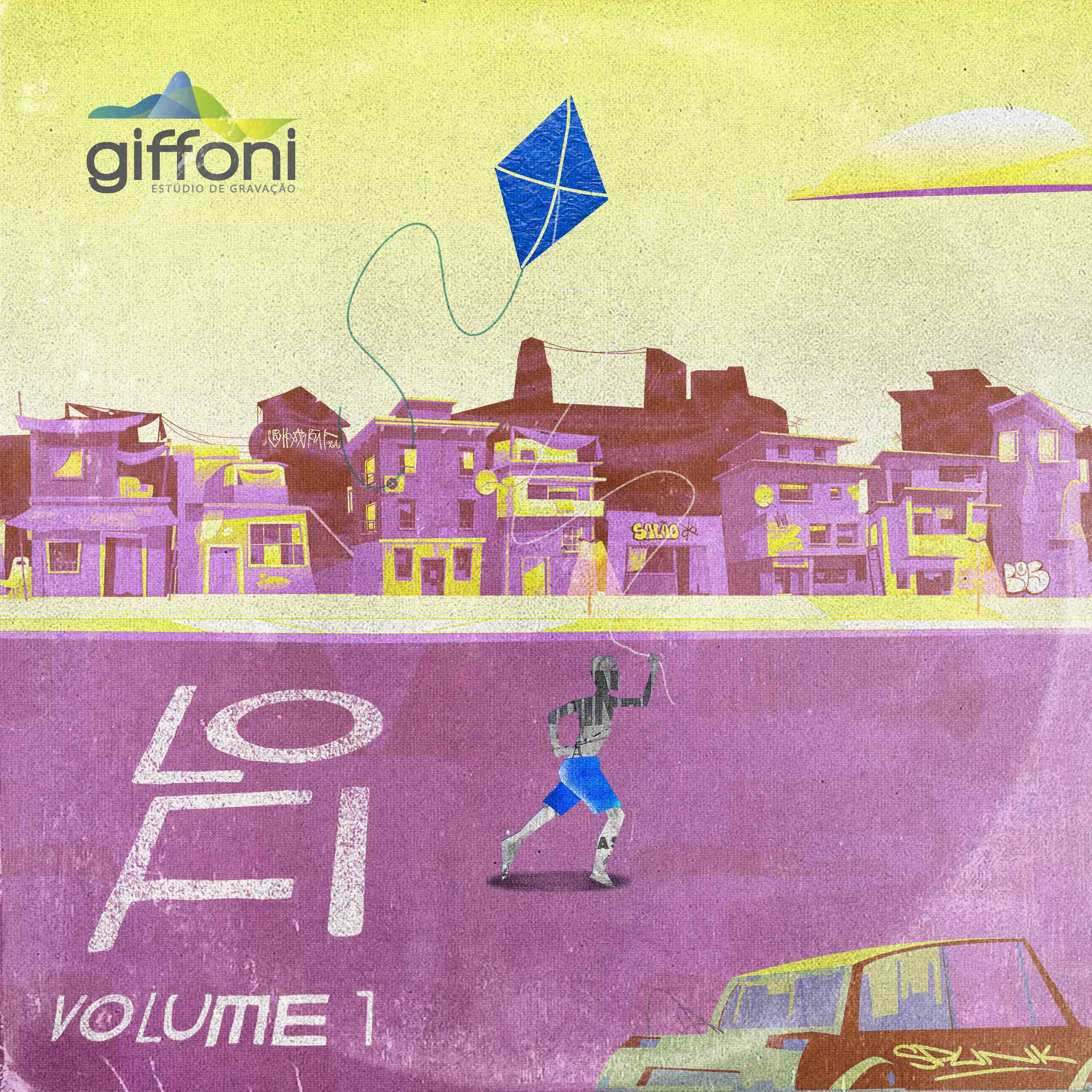 Capa do álbum Lo-Fi Vol.1, de Fernando Monteiro e Sérgio Giffoni.