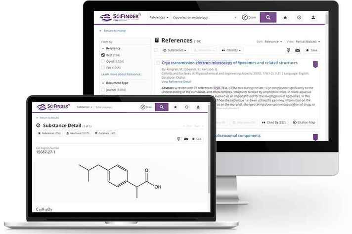 SciFinder-n permite buscas em artigos científicos, patentes e casos clínicos, além de disponibilizar novos recursos e conteúdos
