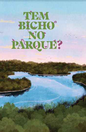 Capa do álbum que reúne histórias e ilustrações de espécies de animais que vivem na área do Parque do Rio Doce