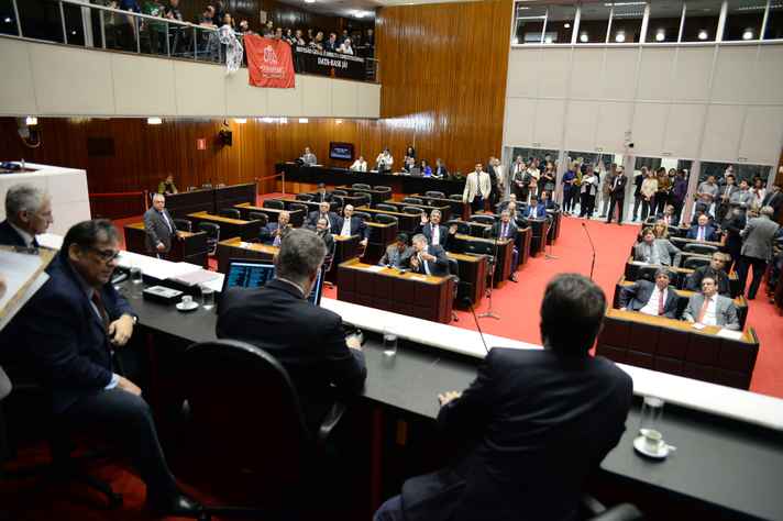 O plenário da Assembleia Legislativa de Minas Gerais