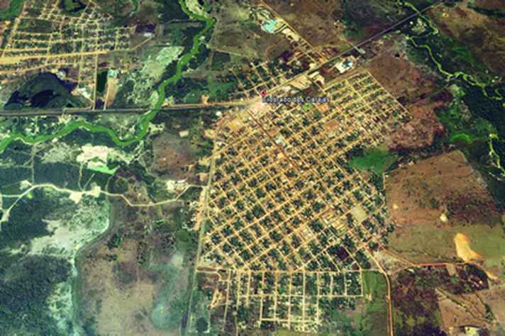 Imagem de satélite de Eldorado dos Carajás, no Pará