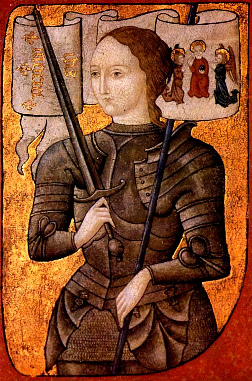Representação de Joana d´Arc datada entre 1.450 e 1.500