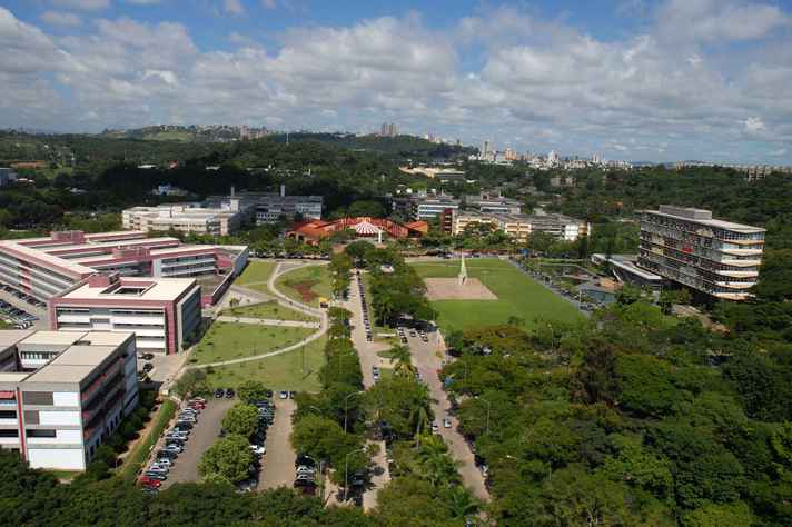 Vista aérea do campus Pampulha