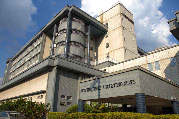 Fachada do Hospital Risoleta Tolentino Neves, administrado pela UFMG há cerca de uma década