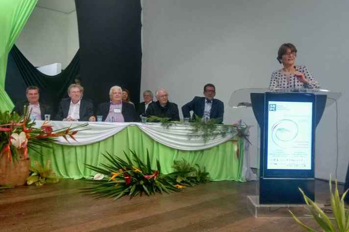 Presidente da SBPC, Helena Nader, no discurso de abertura da 68ª Reunião da SBPC