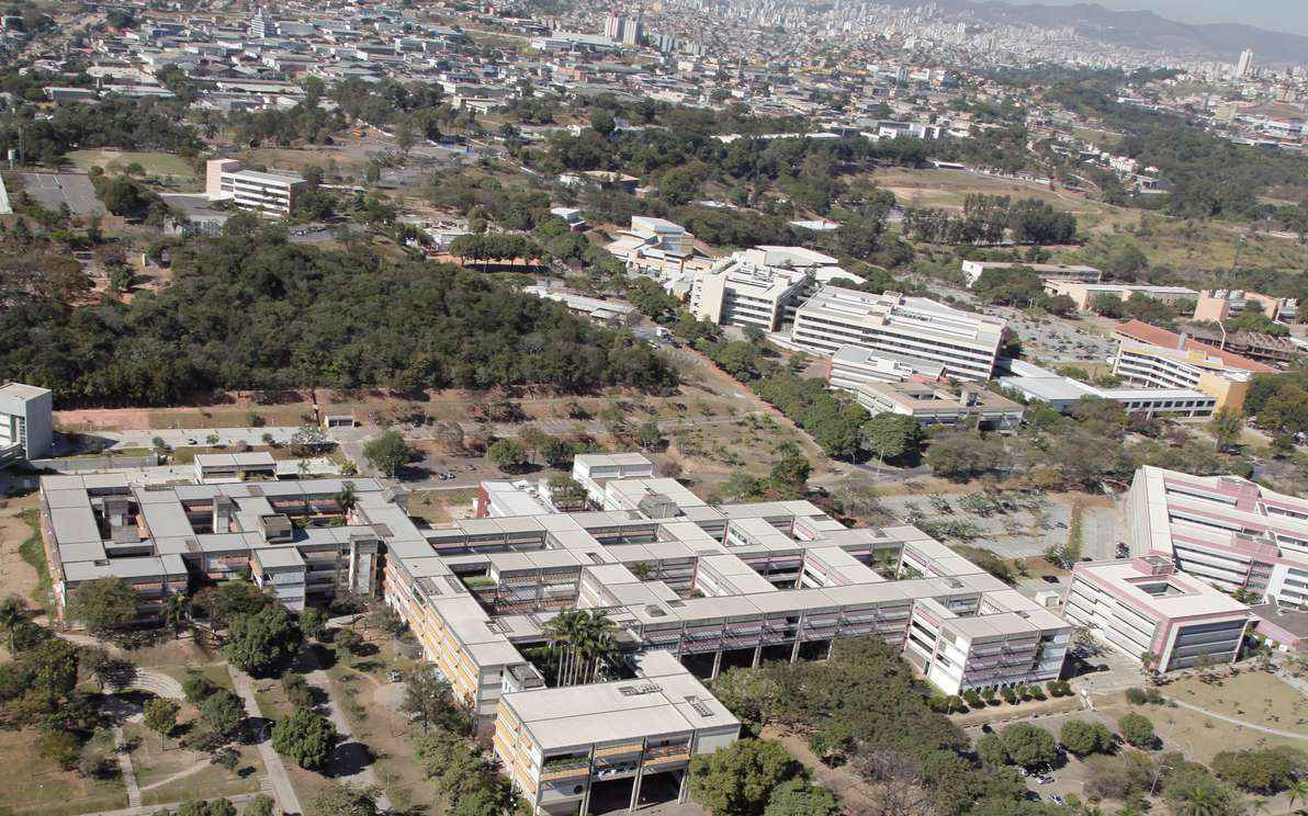 Vista aérea do campus Pampulha,