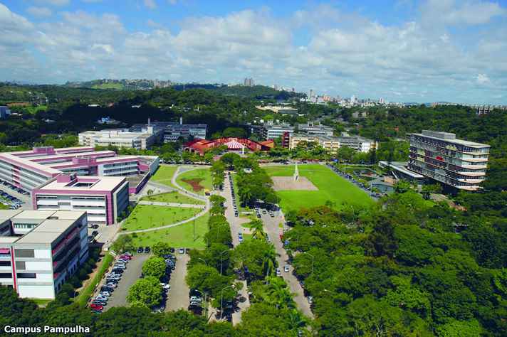 Vista área do campus Pampulha: abastecimento será normalizado na segunda-feira