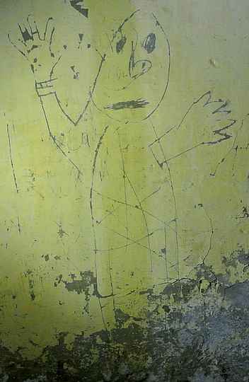 Desenho em parede do HNPI: melancolia