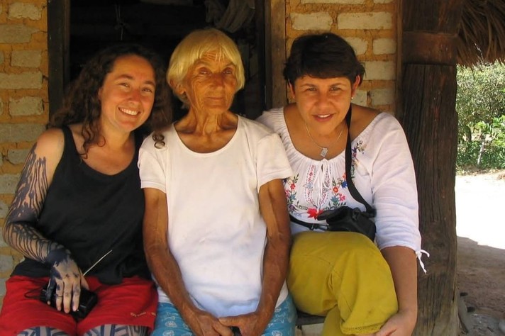 Foto: acervo pessoal Maria Gorete Neto na comunidade dos Tapirapé