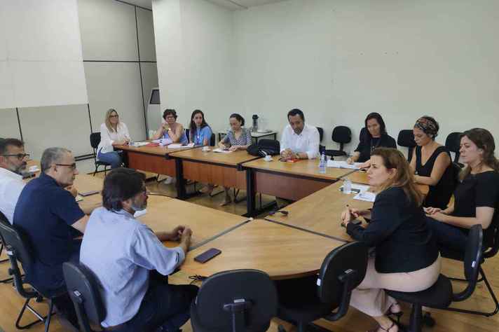 Reitora Sandra Goulart Almeida reuniu-se nesta manhã com o Comitê Permanente de Acompanhamento das Ações de Prevenção e Enfrentamento do Novo Coronavírus