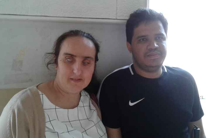 Romerito Nascimento e sua esposa, Luciana Catalão. Ambos são ex-alunos do Instituto São Rafael.