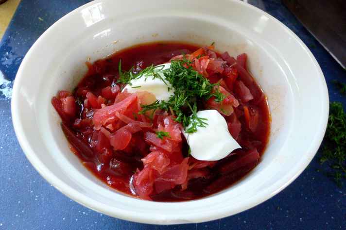 Sopa Vermelha: A culinária russa