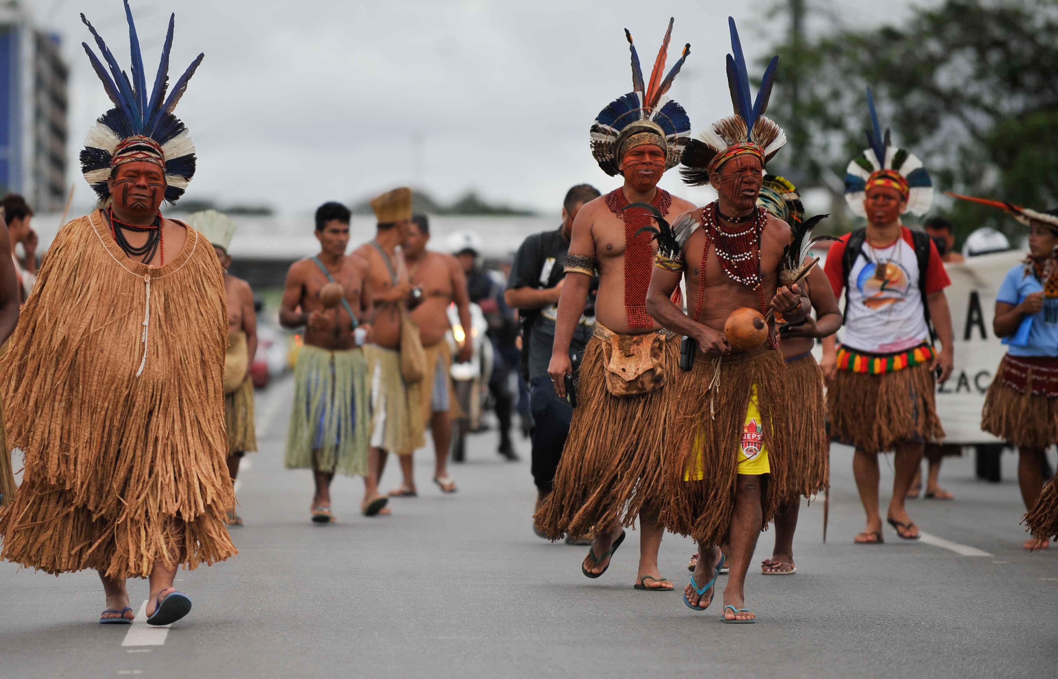 Indígenas brasileiros lutam pela demarcação de terras