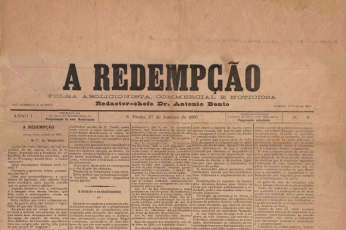 Edição de A Redempção, jornal de perfil abolicionista