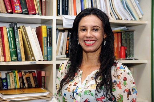 Norma da Fonseca, em 2014, por ocasião da defesa de sua dissertação