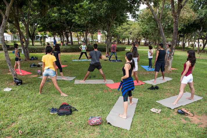 Cinco espaços do campus serão utilizados para atividades como yogaterapia