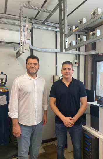 Rodrigo Lassarote Lavall e Luiz Carlos Oliveira: parceria para o desenvolvimento da nova tecnologia