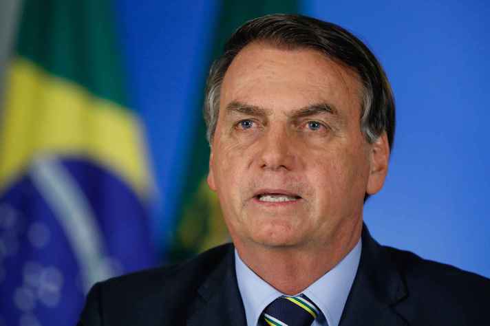 Presidente Bolsonaro, durante pronunciamento à nação, na semana passada