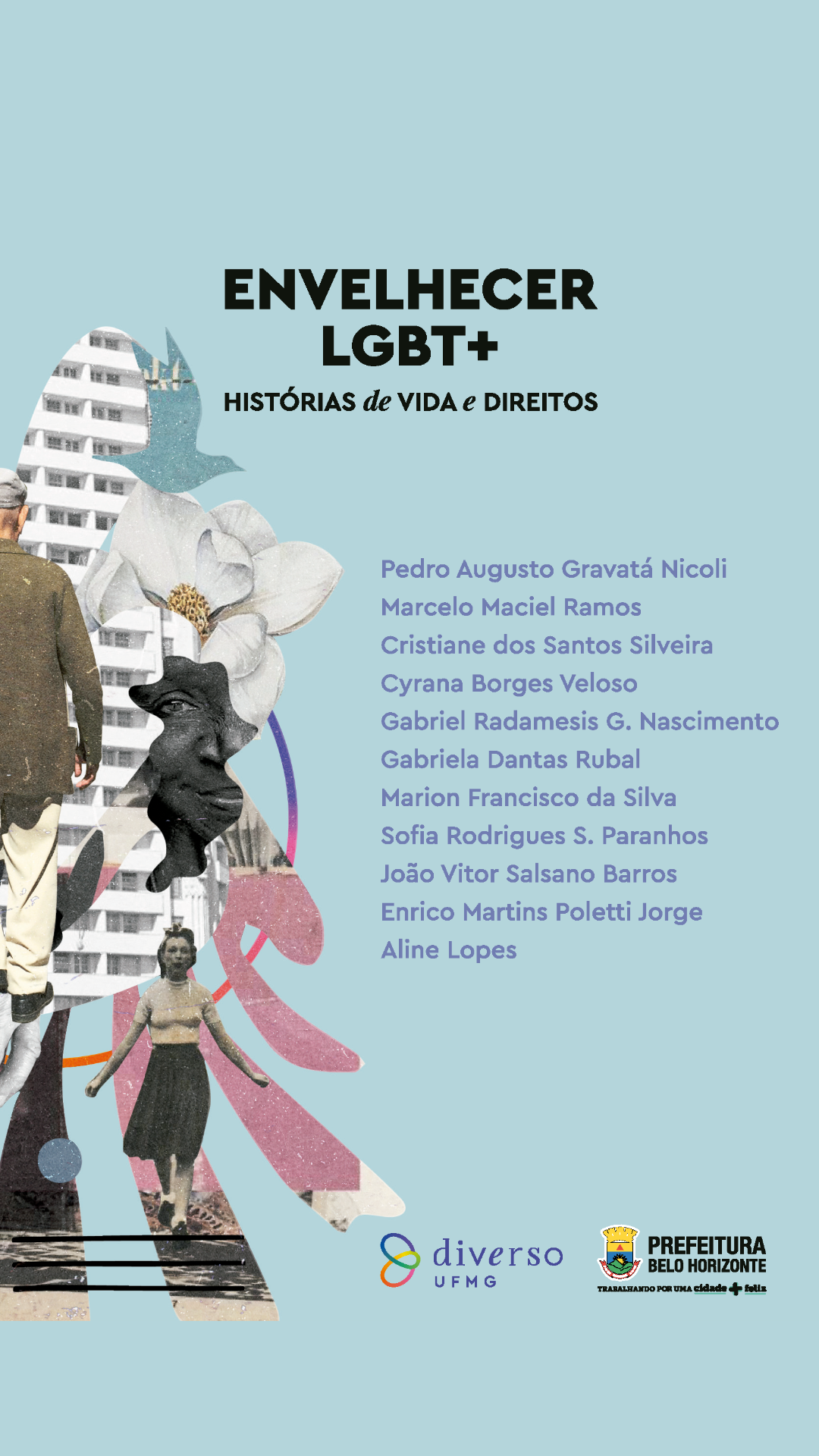 Capa da publicação 'Envelhecer LGBT+', editada pelo Diverso, da UFMG, e pela PBH