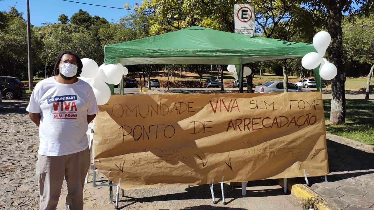 Campanha UFMG contra a covid-19, a fome e o frio recebe doações de alimentos perecíveis, leite, fraldas, cobertores e roupas lavadas e em bom estado