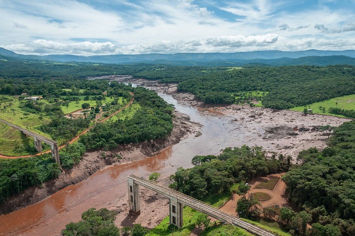 Rompimento da barragem da mineradora Vale em Brumadinho despejou rejeitos com metais tóxicos no Rio Paraopeba