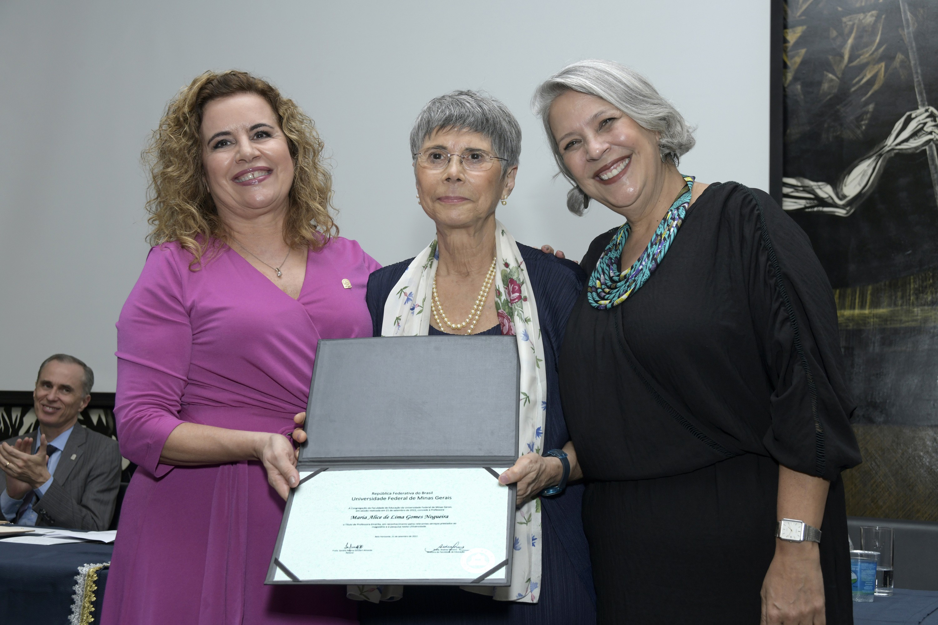 Sandra Goulart Almeida, Maria Alice Nogueira e Andrea Moreno