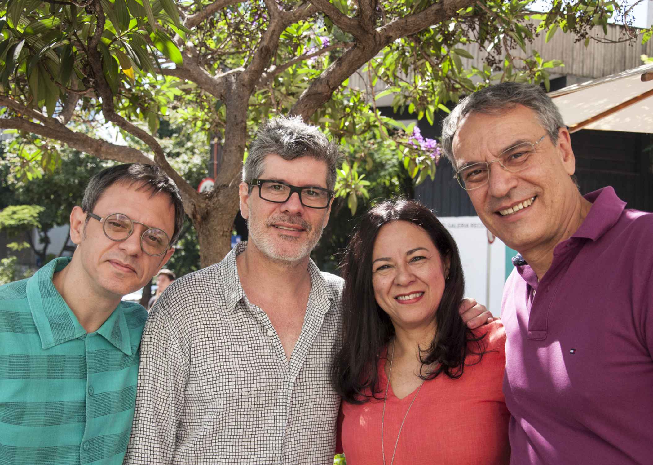Júlio Abreu, Maurício Meirelles, Maria Esther Maciel e José Eduardo Gonçalves