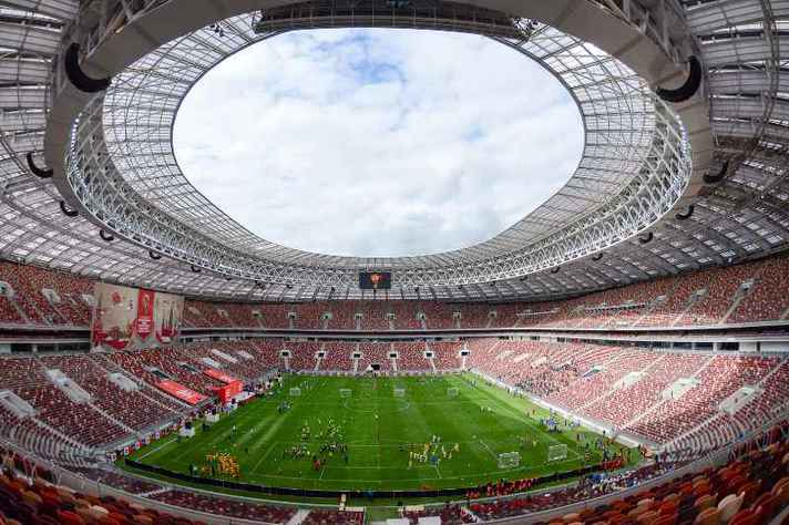 Estádio Luzhniki, em Moscou, palco da abertura da Copa 2018