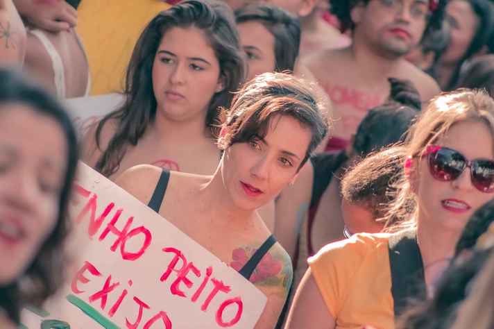 Marcha das Vadias, em Belo Horizonte: mulheres na luta por respeito