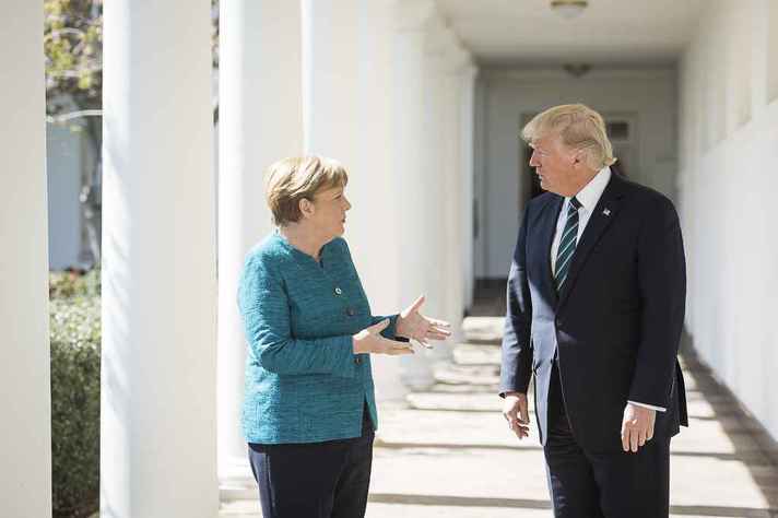 Angela Merkel teve discurso elogiado; Trump mudou postura