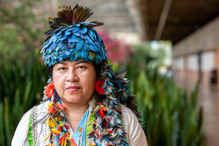 Altaci Kokama Rubim é representante dos povos indígenas da América Latina e Caribe no grupo de trabalho mundial da Década Internacional das Línguas Indígenas da Unesco