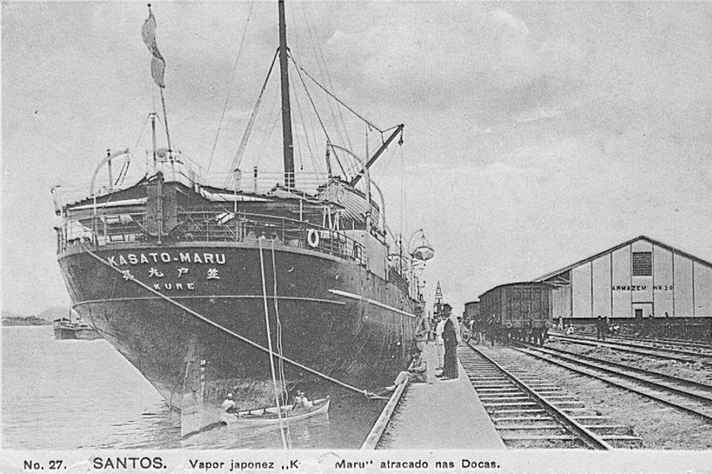 Navio Kasato Maru chegou ao porto de Santos há 110 anos.