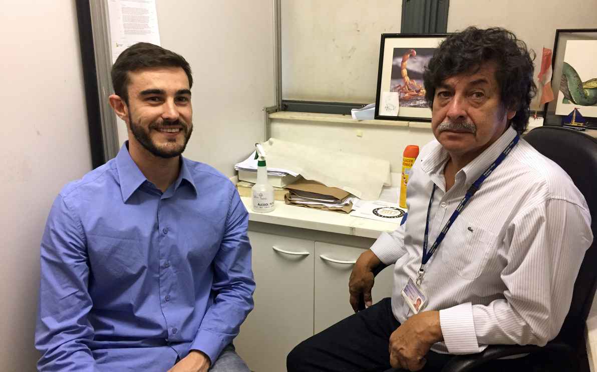 Luís Figueiredo e Carlos Olórtegui: exame pode ser adaptado ao diagnóstico de outros tipos de micose