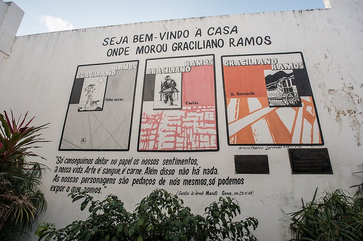 Casa-Museu Graciliano Ramos, em Palmeira dos Índios (AL), onde o escritor começou a escrever parte de sua obra. 
 Creative Commons Attribution-Share Alike 4.0 International